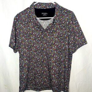 Untuck it Men’s short sleeve collared flower print polo Untuckit spring wear